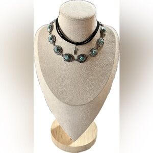 Shyanne Silver and Turquoise Necklace